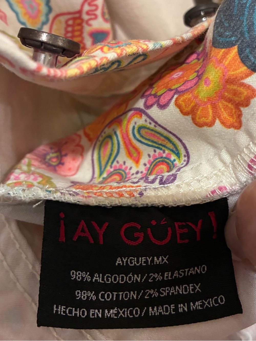 iAy Guey! Duval-Caramelos ‘sugar skull’ denim jacket. Size S - Picture 8 of 9